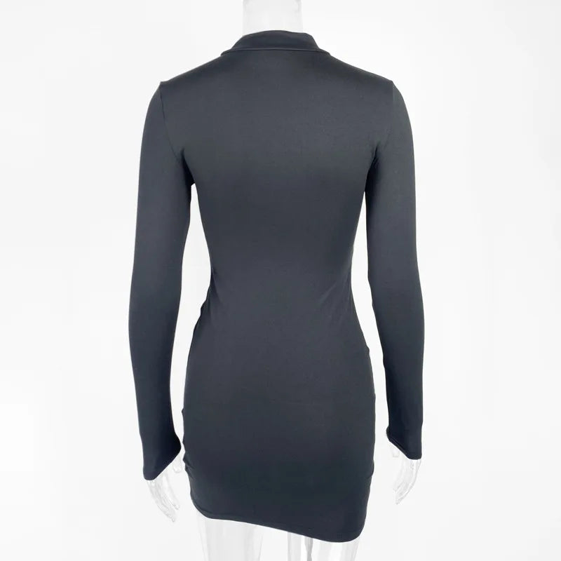 Women Black Bodycon Sexy Club dress